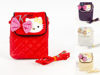 Сумка Hello Kitty шкірзамінник, вертикальна, забарвлення асорті