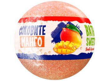 Бомба для ванни AquaShine Bath Sweets Соковите манго, 100г, колір оранжевий