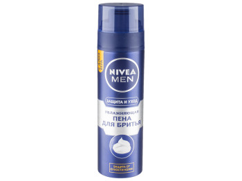 Піна для гоління Nivea men "Захист і догляд" зволожуюча 200мл