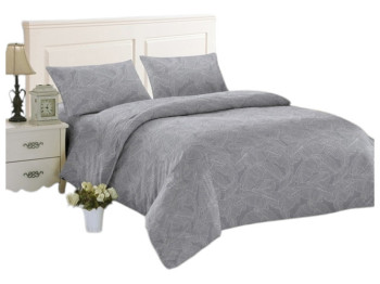 Комплект постельного белья Soho Двуспальный Leaves Grey, 180х220см, 6900069908856