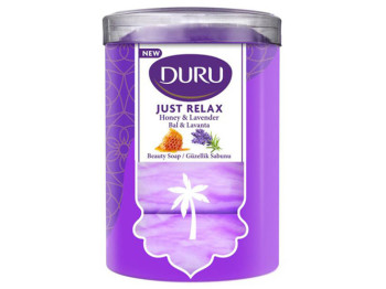 Мило туалетне Duru Just Relax, мед і лаванда, 90г (ціна за 4 шт)
