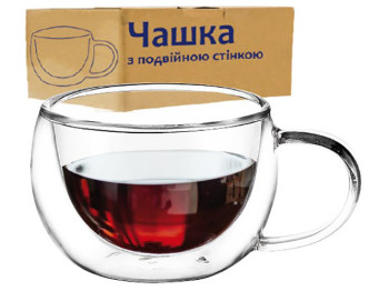 Чашка з подвійною стінкою 200мл
