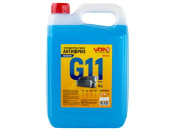 Антифриз Voin G11, концентрат Blue, 4л