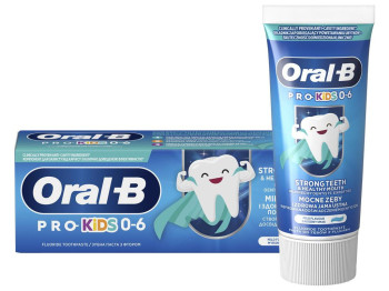 Паста зубна Oral-B Pro Kids Ніжний Смак, для дітей віком до 6 років, захист від карієсу, 50мл