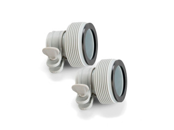 Муфта-переходник пластиковая Intex 29061, для шлангов 38–32мм, комплект 2 шт, цвет серый