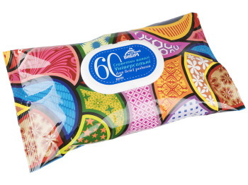 Вологі серветки Розумний вибір Універсальні для всієї родини 60шт з клапаном