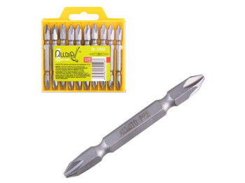 Набор бит магнитных двухсторонних для шуруповерта PH2 Alloid, 65мм, S2 (цена за набор 10 предметов)