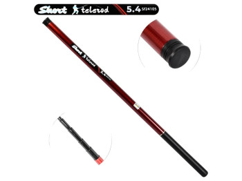 Удочка безколечная Sams fish "Short" стекловолокно, 8 секций 5,4м (в сложенном виде 63см)