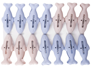 Прищепка бытовая пластиковая 6см (цена за набор 14шт)