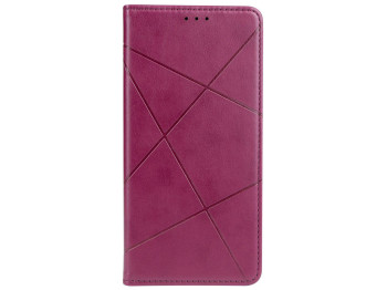 Чохол-книжка Business Leather для Xiaomi Redmi 10 Колір Бордо