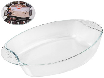 Противень из термостекла Firex овальный 35х24,5х6,6см 3л