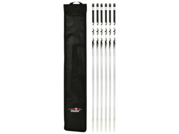 Шампуры "Stenson" в чехле 6 шт хром