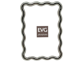Фоторамка EVG Onix, настольная, металл, 10x15см, 12,1x17,5x1,5см, цвет серебристый