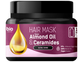 Маска для волос Bio Naturell Sweet Almond Oil&Ceramides, Ультраблеск, 295мл