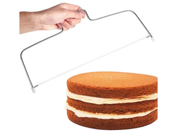 Нож-струна для нарезки бисквитов, нержавеющая сталь, 33см