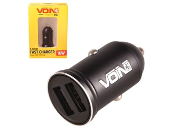 Автомобильное зарядное устройство VOIN C-31203BK, 2USB (12/24V - 5V 3,1A)