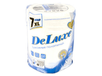 Полотенца бумажные двухслойные DeLuxe 7XL (цена за 1 рулон)