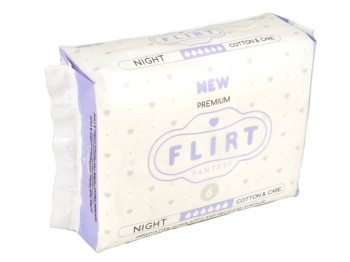 Прокладки для крит. дней с крыл. Fantasy Flirt "Cotton&care" 6ка (цена за уп. 6шт) WKR16V