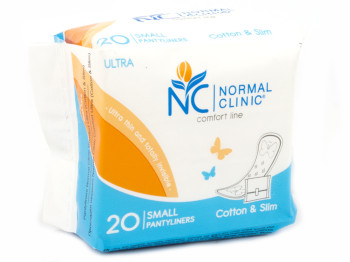 Прокладки Normal Clinic ежедневные Comfort ultra cotton&slim в инд. упаковке (цена за уп. 20шт) NCF2