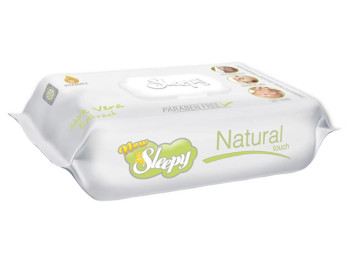 Влажные салфетки Sleepy Natural детские, с клапаном, 64шт
