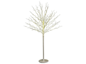 Светодиодное дерево (580 мини-LED, цвет лампочек - тёплый белый), 150см, цвет - белый