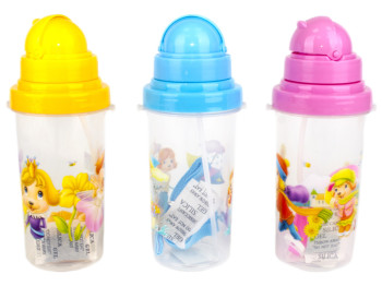 Бутылка-поилка детская 500мл (расцветки ассорти)