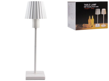 Лампа Настольная Плисированая L110 1800 мАч, цвет белый