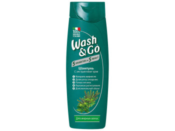 Шампунь Wash and Go з екстрактами трав, для жирного волосся, 400 мл