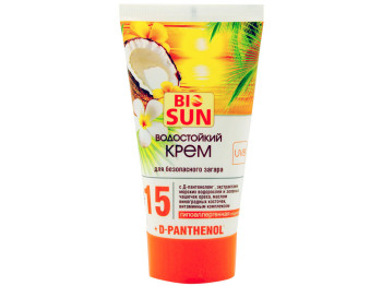 Водостойкий крем "Bio SUN" для безопасного загара SPF-15 150мл