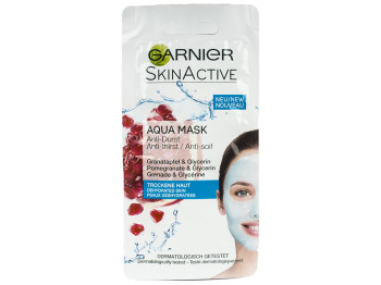 Маска для обличчя Garnier Skin Active "Аква-маска" для збезводненої шкіри 8мл