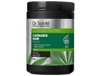 Маска для волосся Dr.Sante Cannabis Hair Oil, з конопляною олією, маслом амли та соком алое, 1л