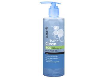 Гель для вмивання Dr. Sante Simply Clean, для жирної та проблемної шкіри, з цинком, 200мл