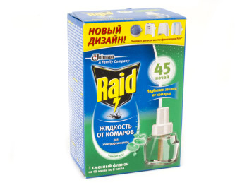 Жидкость для фумигатора Raid от комаров "45 ночей - эвкалипт" 43,8мл