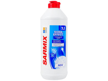 Гель для миття посуду Sarmix Сода-ефект 7 в 1, безфосфатний, 500мл