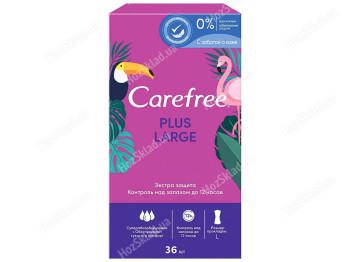 Прокладки ежедневные Carefree plus large арома 36шт