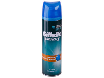 Гель для бритья Gillette Mach3 Smooth мягкое бритье 200мл