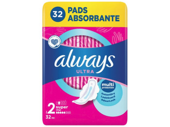 Прокладки ультратонкие Always Ultra Super, ароматизированные, 5капель, 32шт