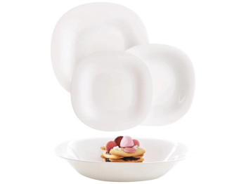 Столовый сервиз Luminarc Carine White, опаловое стекло, на 6 персон, цвет белый (цена за набор 18пр)