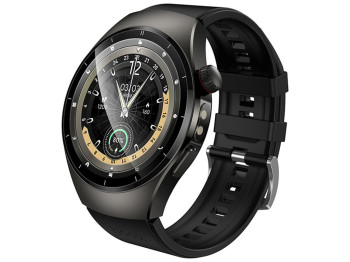 Смарт-годинник Hoco Y40, Bluetooth 5.3, TFT дисплей 1,53 дюйма, 316мАч, цинковий сплав, колір чорний