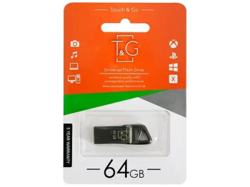 USB Flash накопитель 3.0 T&G 64gb Metal 114 Цвет Чёрный