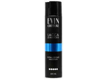 Лак для волос Evin Coiffure Extra Forte экстрасильной фиксации, 400 мл