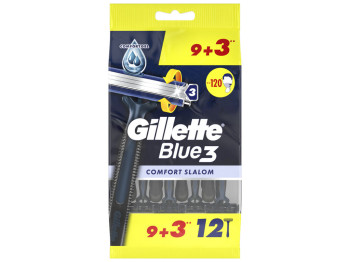 Одноразовые бритвы Gillette Blue 3 Comfort Slalom, 12шт