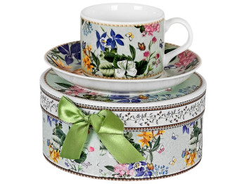 Чашка з блюдцем Primavera, 160мл, 14см (ціна за набір 2 предмети)