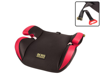 Автокресло-бустер детское BOSS Automative (22-36кг) группа 2-3 black-red