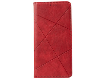 Чехол-книжка Business Leather для Xiaomi Redmi 10 Цвет Красный