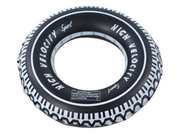 Надувне коло для плавання, ПВХ, у вигляді автомобільної шини, 70см