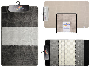 Килимок у ванну кімнату Banyolin SILVER (сірий) прогумований, ворс 11мм, 100х60см 1шт