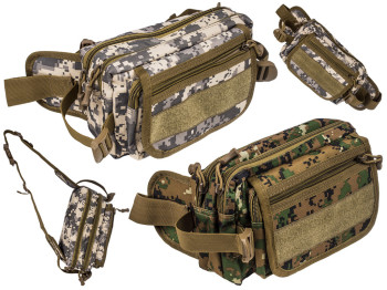 Сумка поясная для рыбалки и охоты 24х11х14см расцветка ассорти (цена за 1шт)
