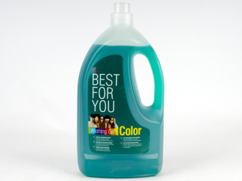 Гель для стирки бесфосфатный "Best for You" "Color gel" для цветных тканей 3л Чехия