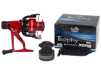Катушка Sams Fish Trophy 3000 3bb, пластиковая шпуля